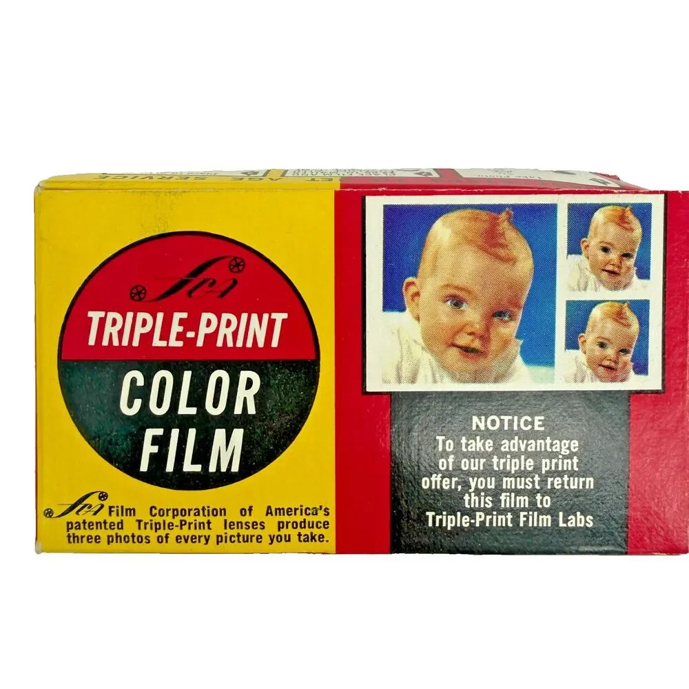 Vintage FCA Triple-Print Color 126 Film 12 Exposure Roll Kodak Instamatic 1976